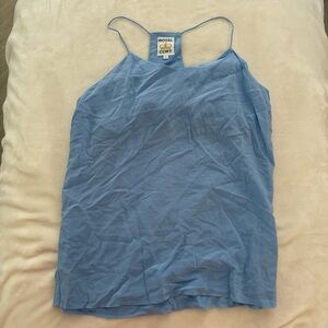 Royal Cort Washable Silk Blue Tank